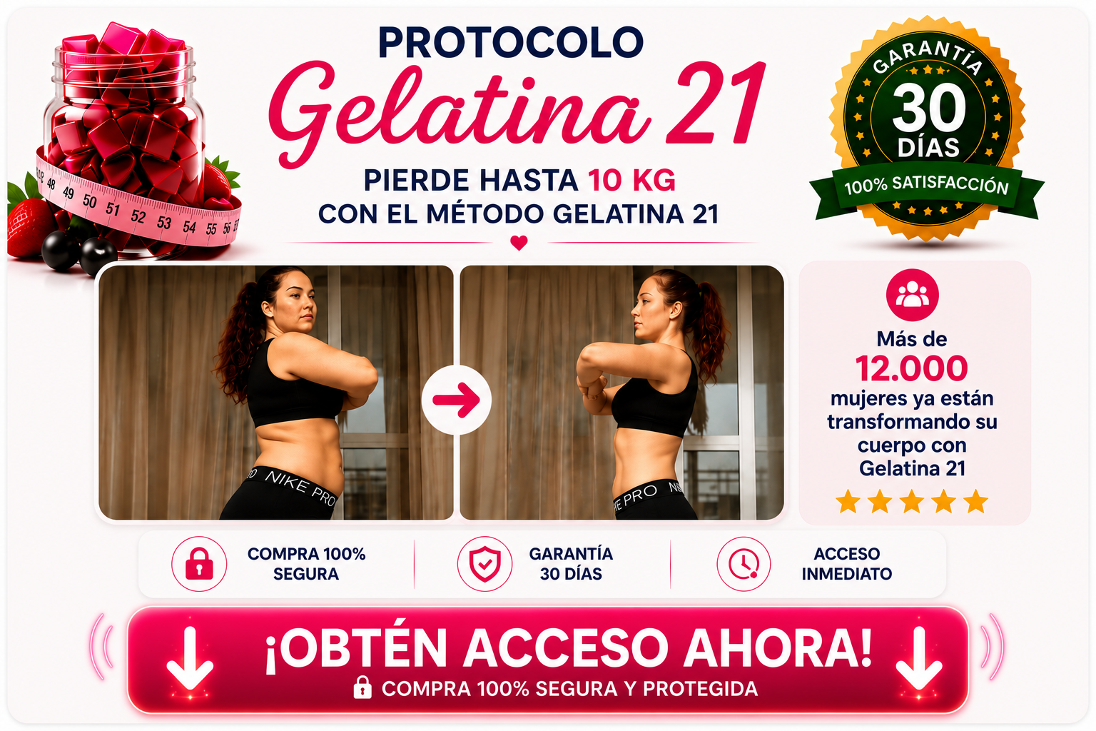 Protocolo Gelatina 21 - Pierde hasta 10 kg